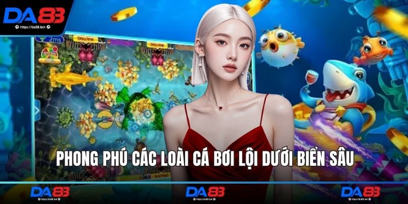 Phong phú các loài cá bơi lội dưới biển sâu